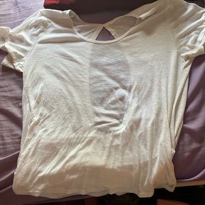 White open back T-Shirt